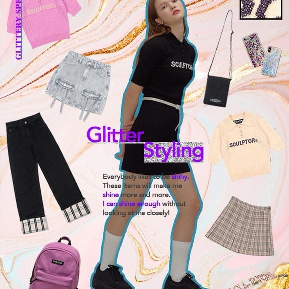 Sculptor Worldwide Glitter Cable Knit Top in Black - Picture 6 of 6